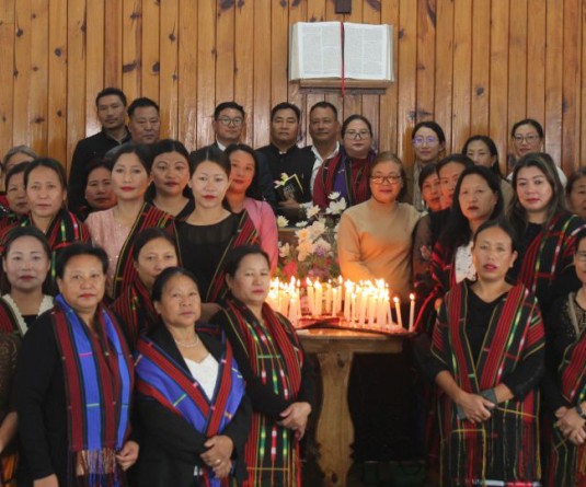 Officials along with the participants during the 43rd International AIDS Candlelight Memorial service held at Zunheboto Ao Baptist Arogo on May 17.